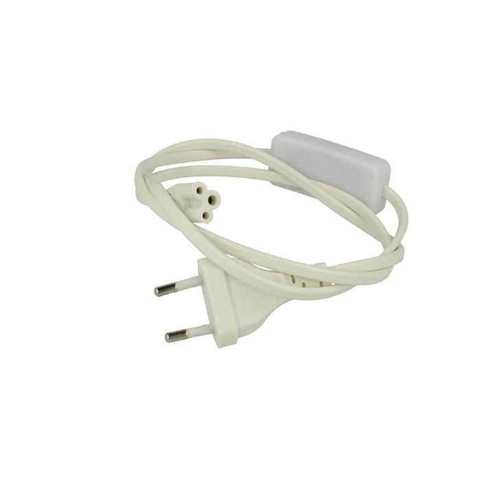 Cavo Di Alimentazione Con Interruttore Presa Standard Euro Spina Maschio Per Plafoniera Tubo Led T5 All In One Con Filo Lunga 1 Metro