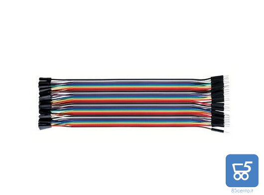 Cavo Dupont 40 Pin Maschio Femmina Lunghezza 20 Cm Ponticelli Arduino