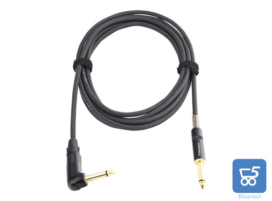 Cavo Jack 6.35mm Flanger FLG-002 per chitarra elettrica 3 m alte prestazioni silenzioso anti rumore senza disturbi elettrici