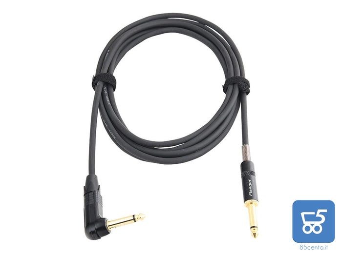 Cavo Jack 6.35mm Flanger FLG-002 per chitarra elettrica 3 m alte prestazioni silenzioso anti rumore senza disturbi elettrici