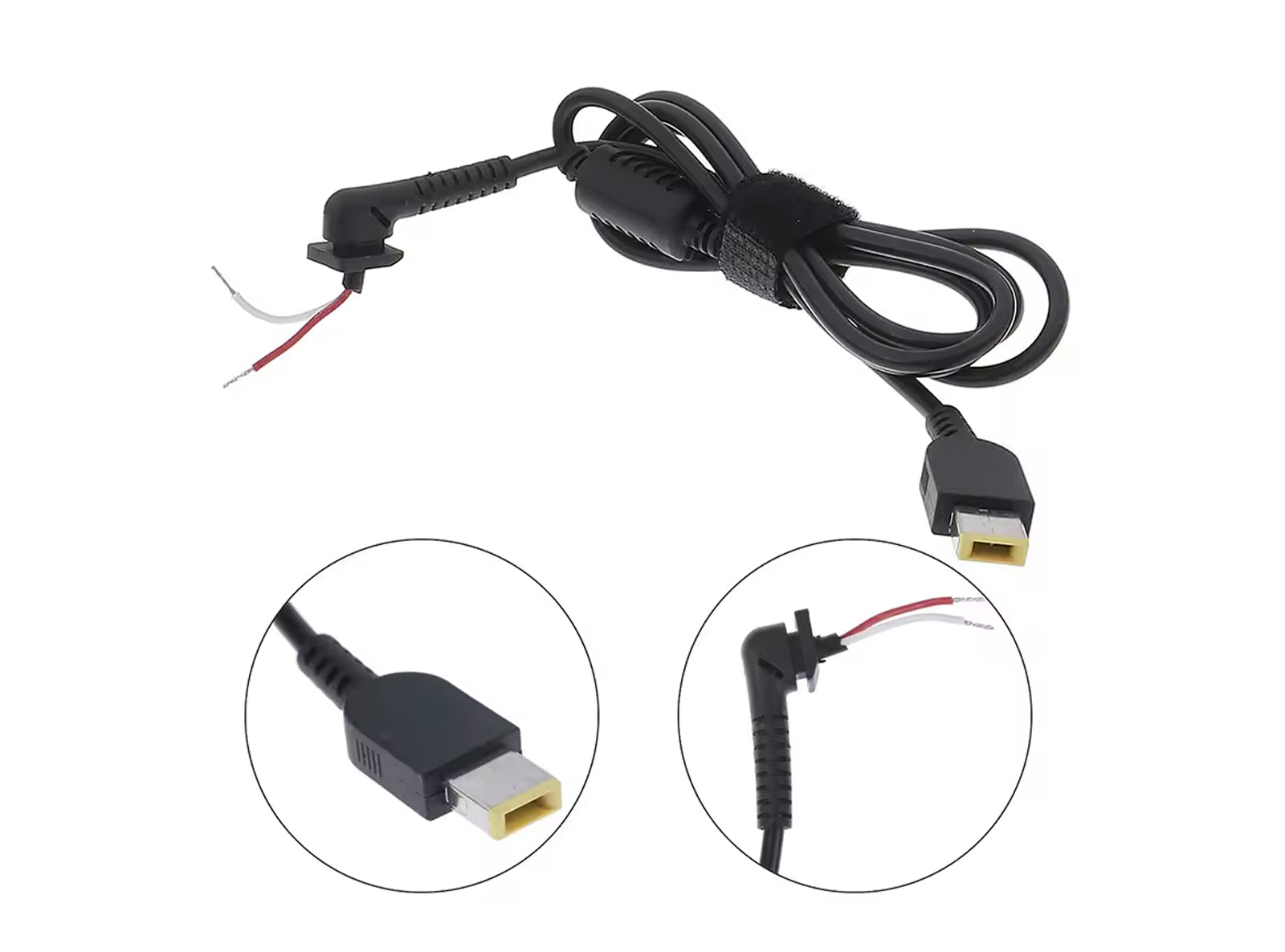 Cavo Ricambio Alimentatore con Connettore Rettangolare Giallo 40x10mm per Laptop PC  Lenovo ThinkPad Edge