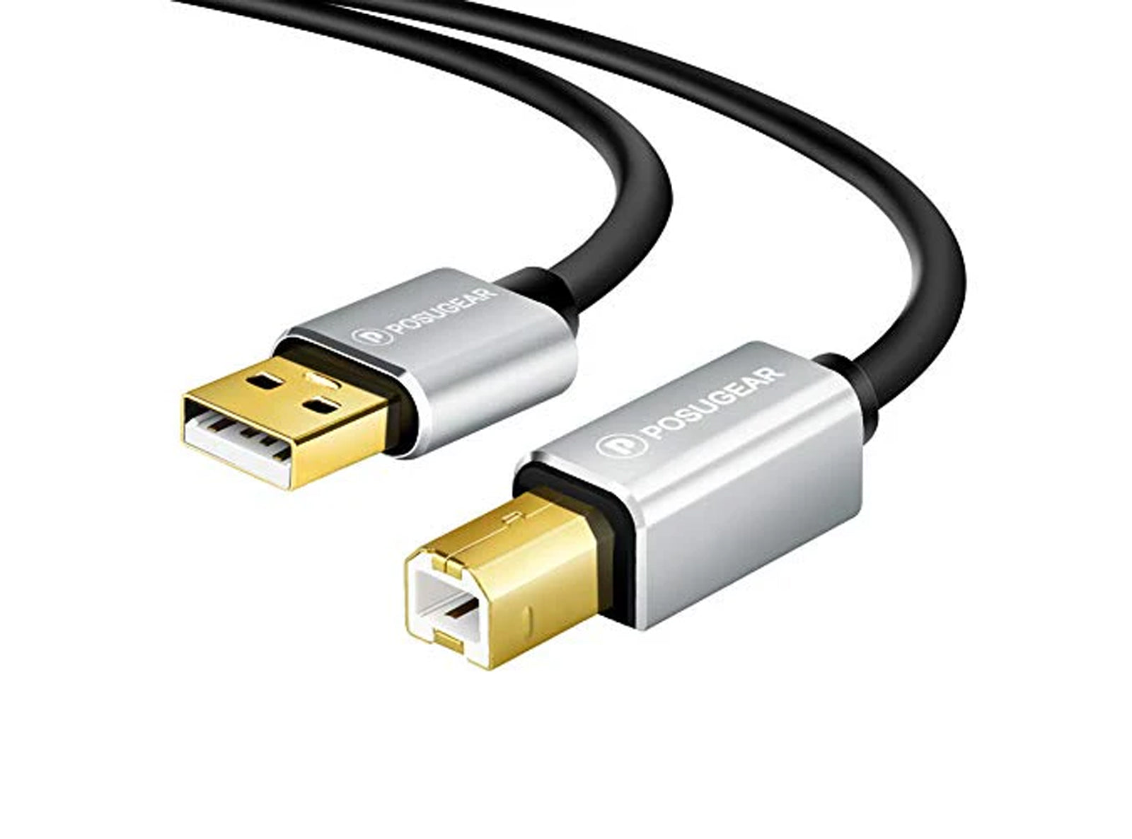 Cavo Stampante 3 Metri per Stampanti A Maschio/B Maschio Compatibile con HP Canon Lexmark Epson Dell Xerox Samsung