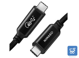 Cavo USB4 Compatibile con Thunderbolt 3 4 e Tutti Gli USB-C USB-If Certified 8k video 40Gbps 100W PD 1 Metro