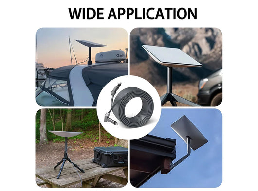 Cavo di Prolunga Sostitutivo per Starlink Internet Gen 2 Rettangolare Kit da 150 Piedi Impermeabile