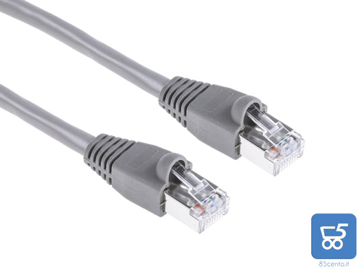 Cavo di Rete CAT6 patch 550 MHz 30 Metri Rivestito Premium Grigio Lan