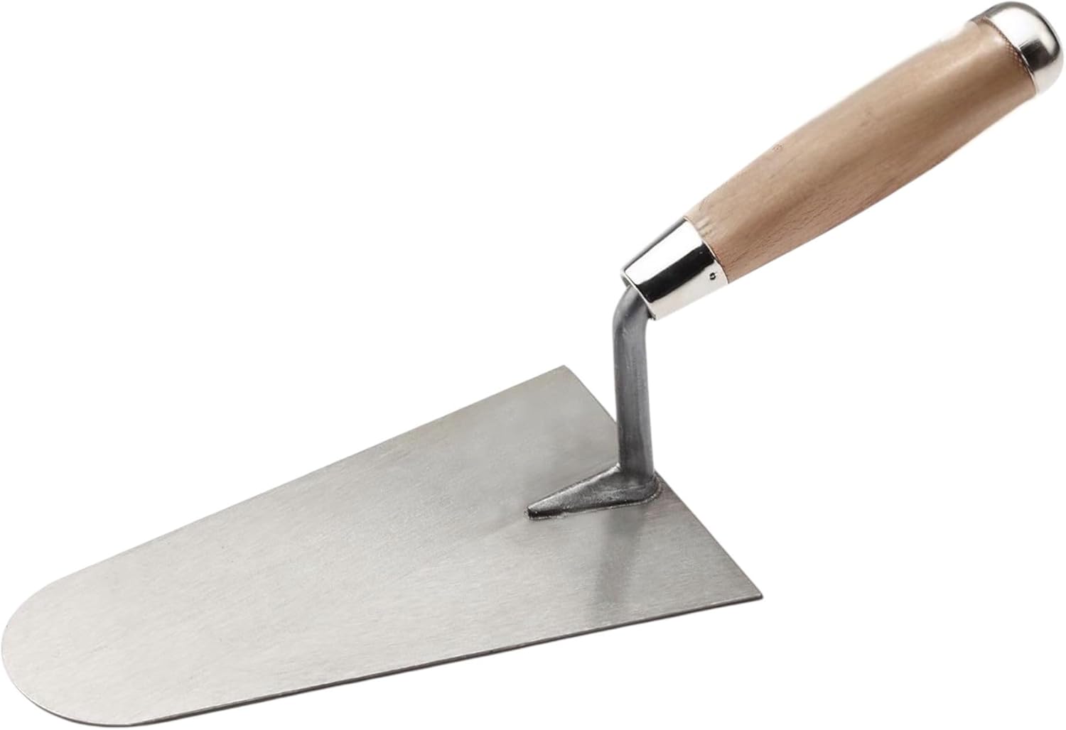 Cazzuola Punta Tonda Rotonda 18cm Manico in Legno Per Muratore Intonaco 374908