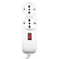 Multipresa ecova eco30226 6 prese con protezione sovraccarico