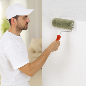 Rullo nylon poliammide verde con manico quarzi pitture minerali superfici ruvide *** misura 24 cm, confezione 1