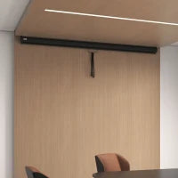Telo Proiettore 120" Regolabile con Montaggio a Soffitto e Parete, Formato 4:3, 244x183cm, Bianco e Nero