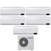 Climatizzatore Condizionatore Samsung Penta Split Inverter serie CEBU S2 7+7+9+9+18 con AJ100TXJ5KG R-32 Wi-Fi Integrato 7000+7000+9000+9000+18000