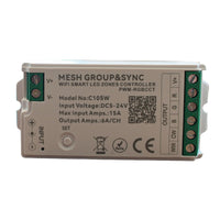 Centralina Controller Per Striscia Led RGBCCT WIFI 2.4G, RF 2.4G TUYA, Smart Life Max 15A Tot. (6A/CH) DC5-24V 360W 5 Canali RGBCCT CLC105R Bianco