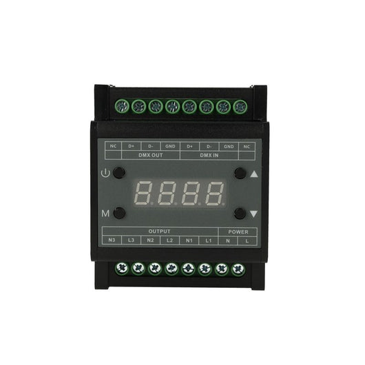 Centralina DMX Led Triac Dimmer 220V 3 Canali Controlla Trasformatore Triac Dimmerabile Con Segnale DMX