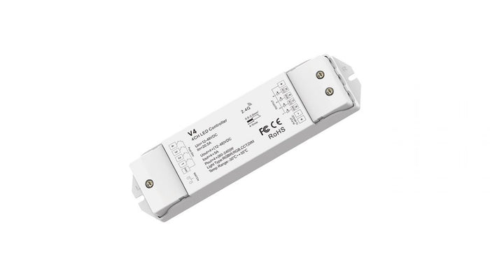 Centralina Ricevente Dimmer Multifunzione Controller Led 4CH Canali 5A 12-36V DC RGB RGBW CCT 2,4G V4