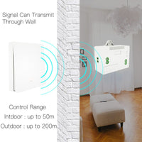 Centralina Ricevitore Wireless 220V 10A Installazione Interruttore Senza Cavi Frequenza 433 MHz
