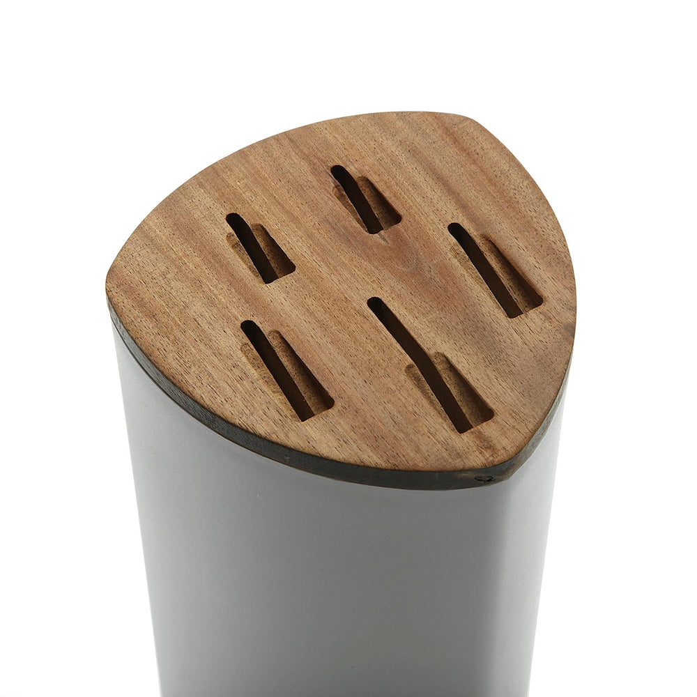 Ceppo con 5 coltelli da cucina Tacoma grigio