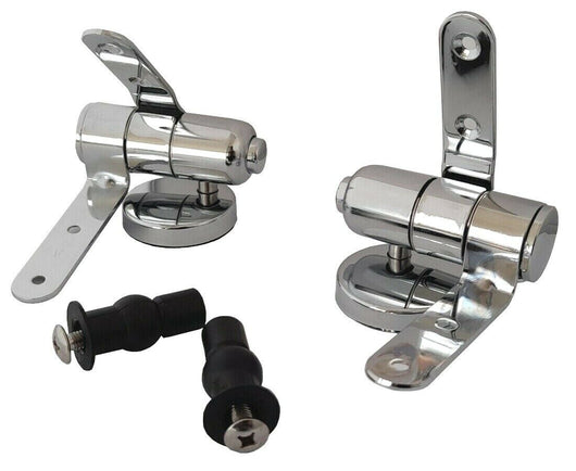 Cerniere copriwater universali 2pz cromate chiusura ammortizzata Art.79573