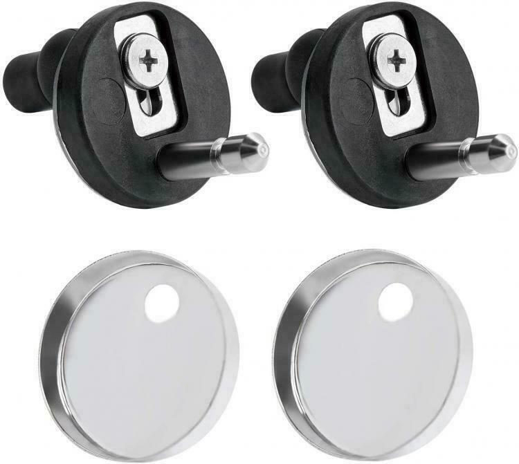 Cerniere copriwater universali 2pz cromate chiusura ammortizzata Art.79573