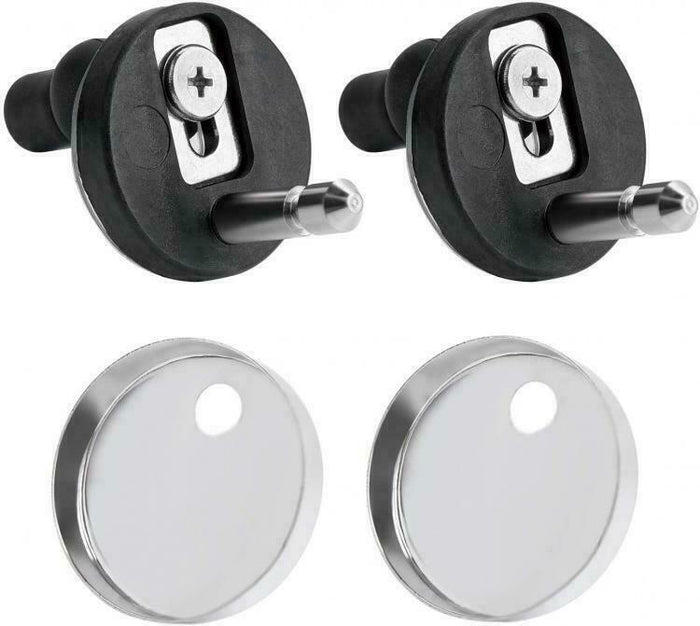 Cerniere copriwater universali 2pz cromate chiusura ammortizzata Art.79573