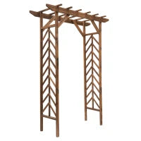 Arco da Giardino Arco a Fiori Stile Esotico dim. 140L x 65l x 200H cm Legno di Abete
