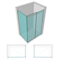 Ix box shower lato fisso calla lf116 cristallo 6 millimetri chrome *** misure 77-79xh195 cm trasparente, confezione 1