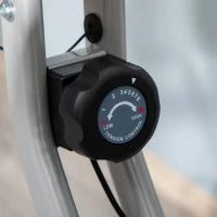 Cyclette Pieghevole da Fitness in Acciaio, Cyclette Magnetica Pieghevole da Casa con Altezza Regolabile, Resistenza Magnetica a 8 Livelli, Schermo LCD, 43x97x109cm, Grigio