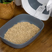 Lettiera per Gatti con Paletta e Deodorante, Design Pieghevole con Maniglia, 52x41x38 cm