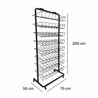 TECNOKIT ESPOSITORE PORTA ZERBINI E TAPPETI CON RUOTE