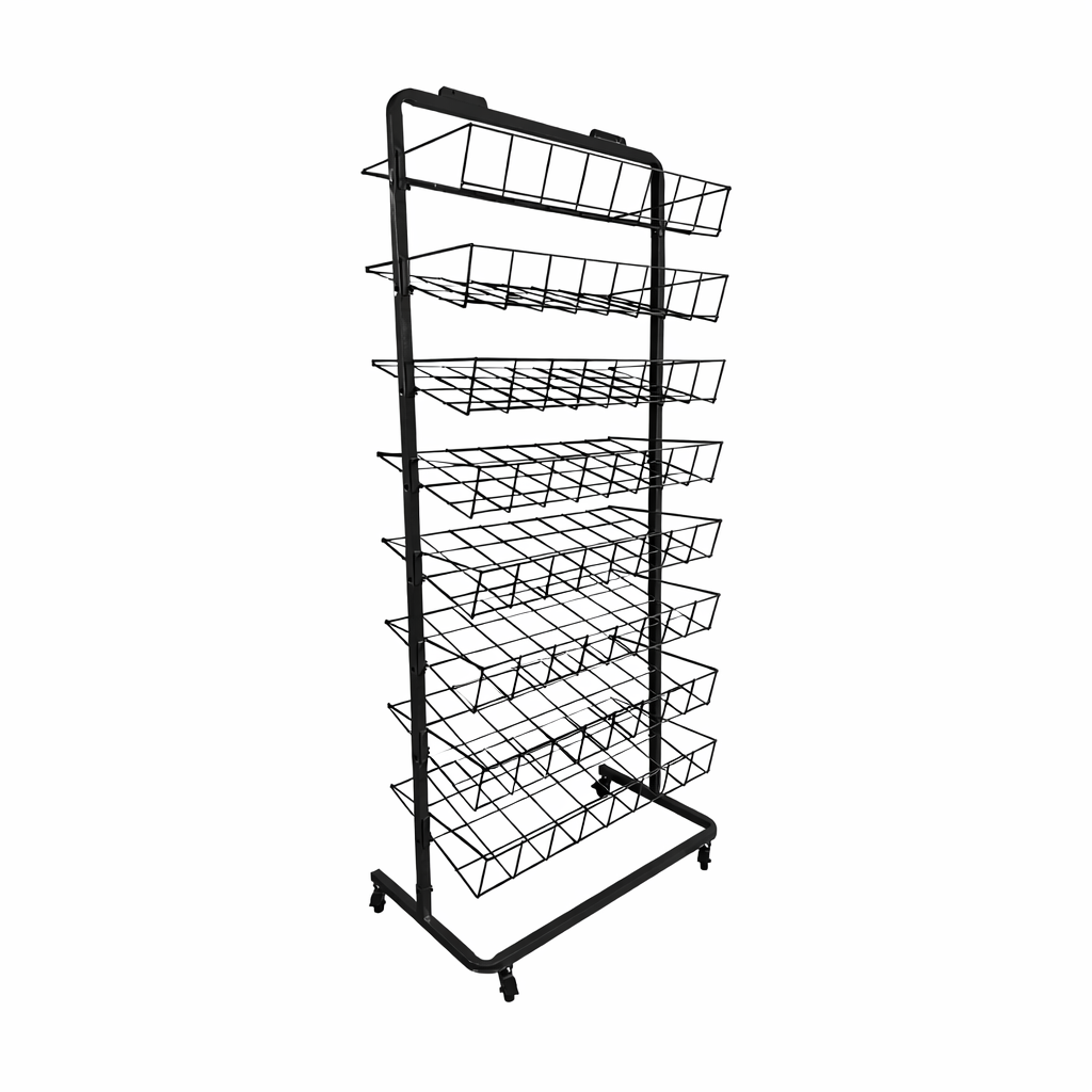 TECNOKIT ESPOSITORE PORTA ZERBINI E TAPPETI CON RUOTE