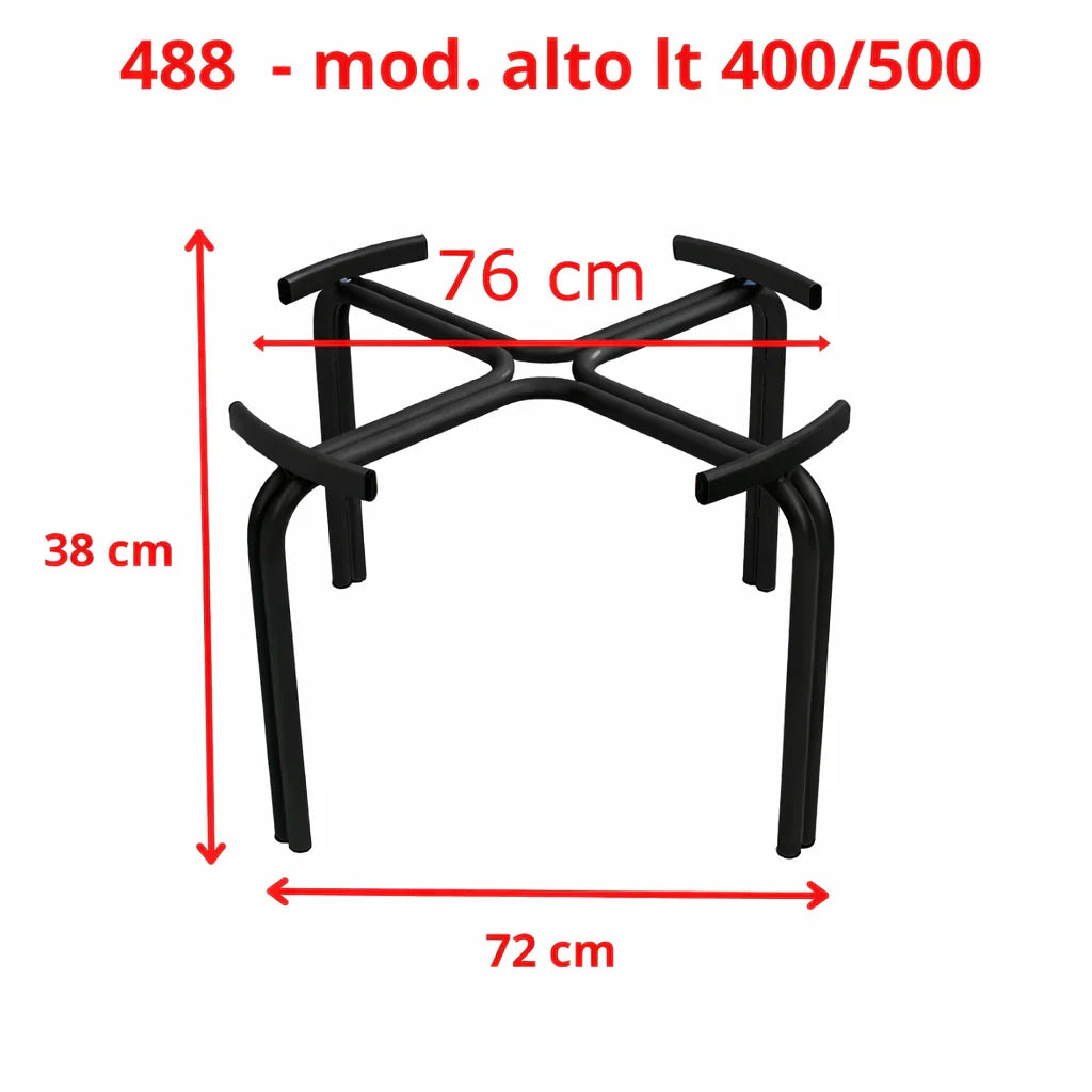 TECNOKIT Supporto Fusto Olio e Vino Alto da 200 a 600 Litri