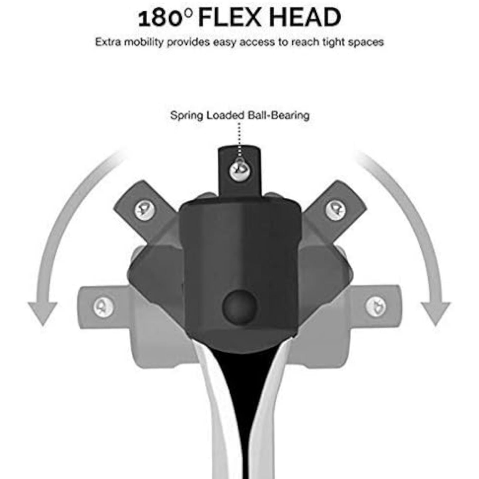 Chiave Manico a Leva Prolunga Snodata Per Chiavi a Bussola Attacco1/2 600mm 4731
