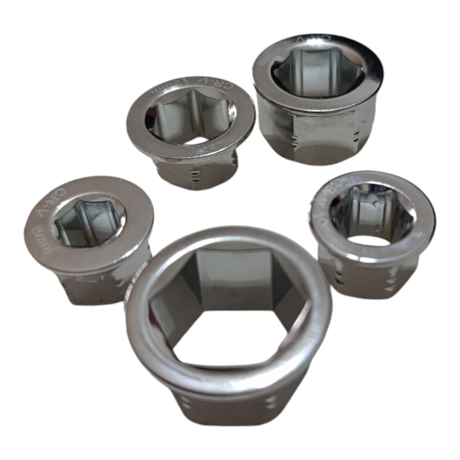 Chiave a Cricchetto 6 in 1 Torx Doppia Testa da 14mm a 19mm Reversibile 324149