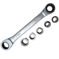 Chiave a Cricchetto 6 in 1 Torx Doppia Testa da 14mm a 19mm Reversibile 324149