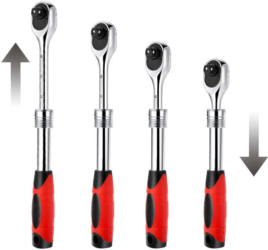 Chiave a cricchetto 1/2" telescopico reversibile manico allungabile Art. 07373