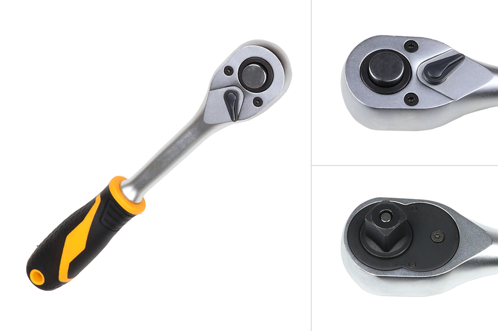 Chiave a cricchetto reversibile attacco 1/4" lunga 170mm Art. 200201