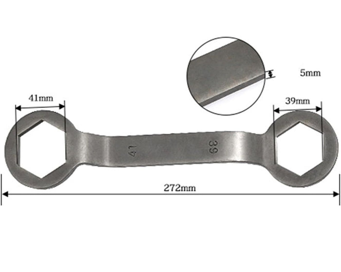 Chiave smontaggio puleggia a Y da 39-41mm Chiave per Dado Esagonale ART.305100
