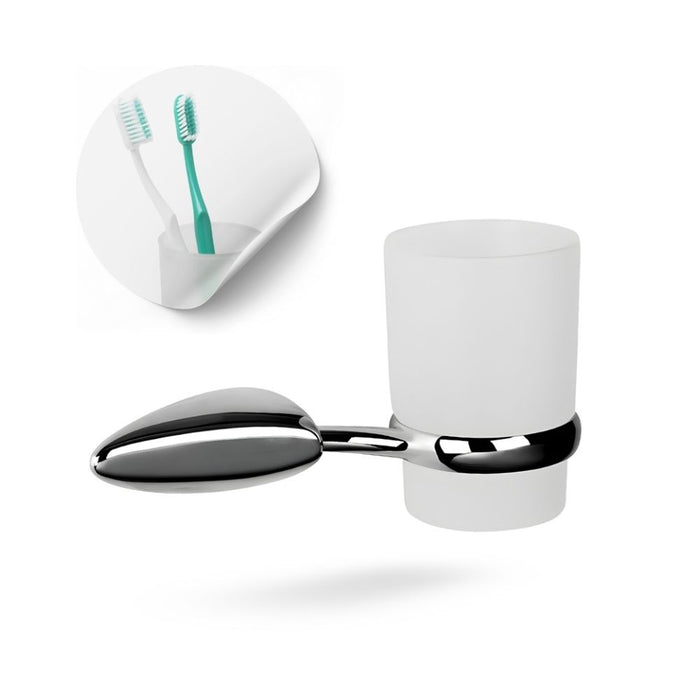 Set 9 pezzi accessori da bagno odissea acciaio cromato dal design moderno