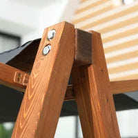 Dondolo da Giardino 3 Posti Convertibile in Letto Matrimoniale, 225.5x113x180cm