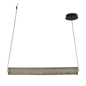 Ciondolo LED Thread maglia oro e nero opaco