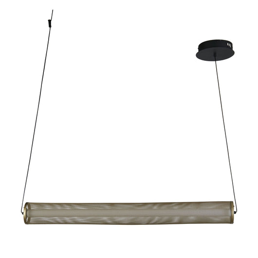 Ciondolo LED Thread maglia oro e nero opaco