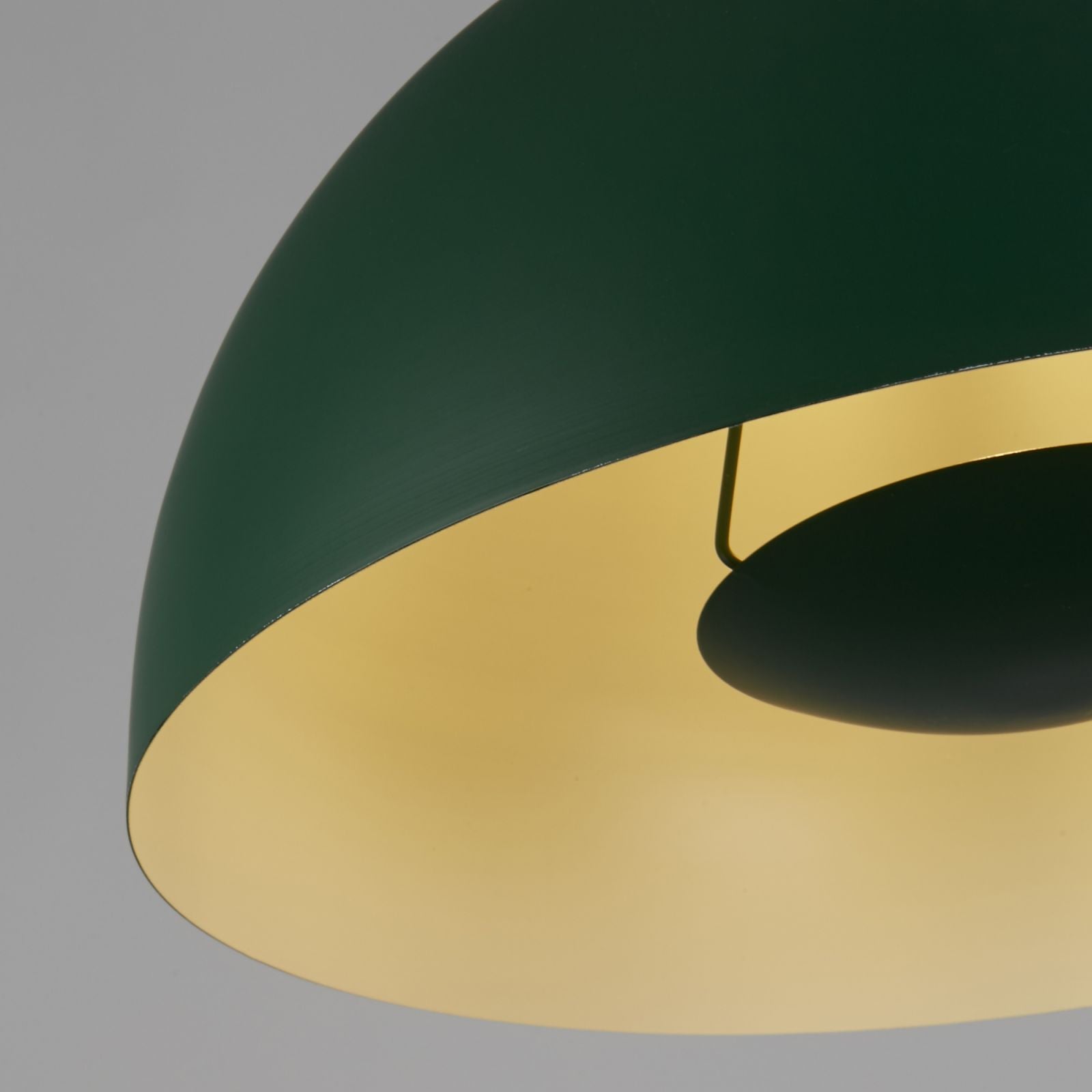 Ciondolo Mars 1LT, metallo verde opaco e interno crema