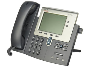 Cisco 7942 Telefono Voip IP per Aziende Ufficio Vivavoce Cornetta Display - Prodotto Usato privo di cavi e alimentatore