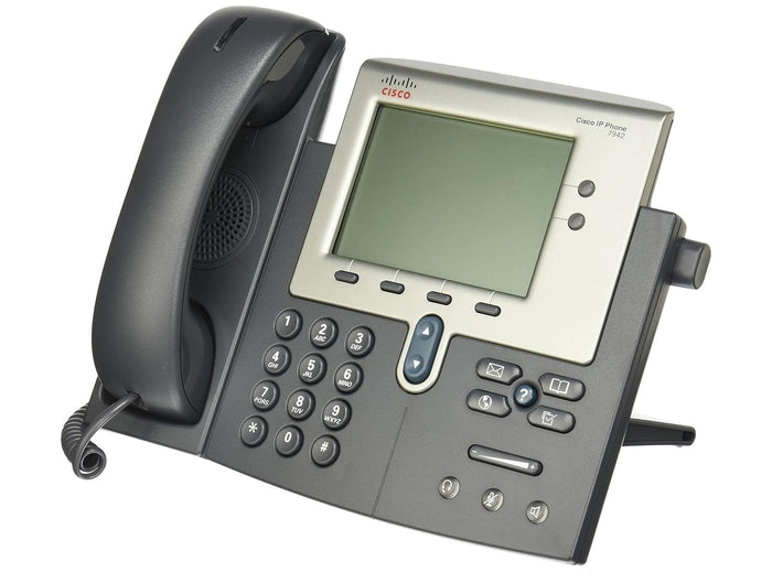 Cisco 7942 Telefono Voip IP per Aziende Ufficio Vivavoce Cornetta Display - Prodotto Usato privo di cavi e alimentatore