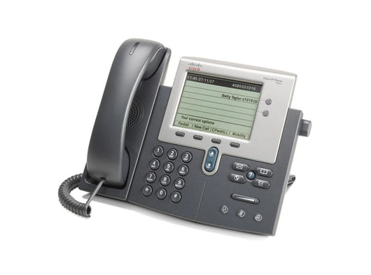 Cisco 7942 Telefono Voip IP per Aziende Ufficio Vivavoce Cornetta Display - Prodotto Usato privo di cavi e alimentatore
