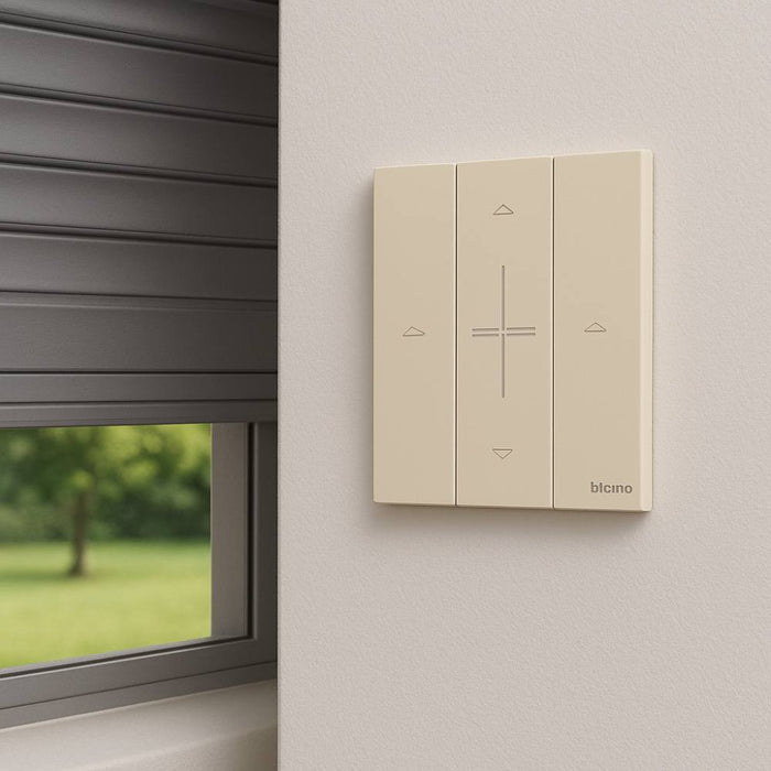 Bticino living now cover comando tapparelle compatibile k4027 *** colore sabbia, confezione 1