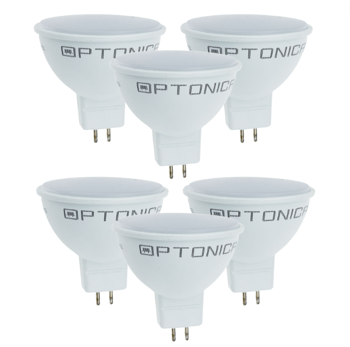 Lampadina dicroica led spillo gu5.3 7 watt risparmio energetico 6000k pezzi 6