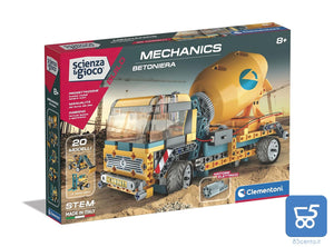 Clementoni Costruzioni Betoniera 20 Modelli 300 Pezzi intercambiabili Motore Elettrico