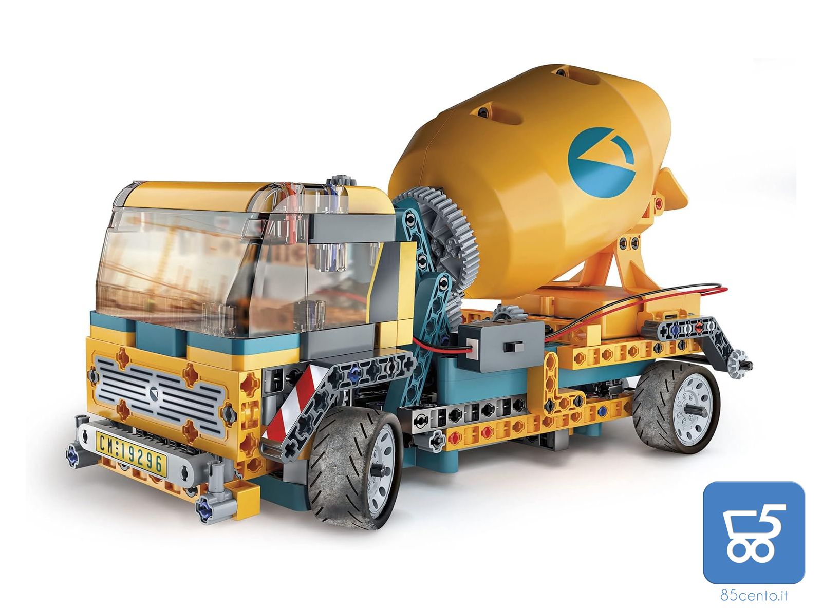 Clementoni Costruzioni Betoniera 20 Modelli 300 Pezzi intercambiabili Motore Elettrico