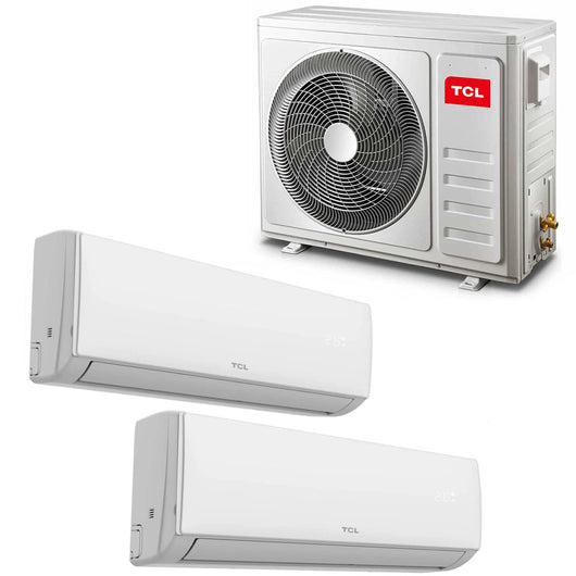 Climatizzatore condizionatore inverter 9000 + 12000 BTU dual split wifi A++ R32