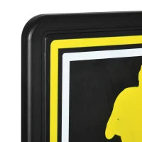 sportnow Canestro Basket per Bambini e Adulti da Indoor e Outdoor in Acciaio e PE, 110x90x70 cm, Nero e Giallo