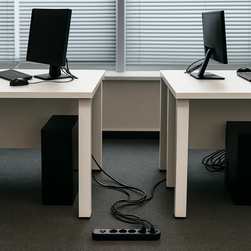 Ecova 30098x multipresa 6 uscite universali con interruttore cavo 1,5m nero 3500w